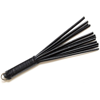 Плеть - шлепалка натураньная кожа черный