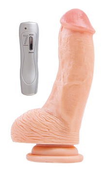 Вибратор RealStick #102 телесный, 7 режимов вибрации, 17 см