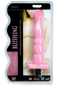 Вибратор 17,8 см силиконовый многоскоростной водонепроницаемый розовый