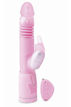 Вибратор хай-тек THROBB RABBIT с дистанционным управлением розовый