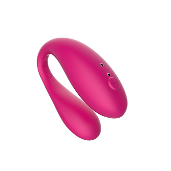 Вибромассажер для пар TWIN, Pink с приложением