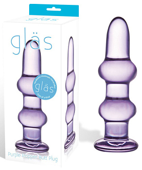 Анальный стимулятор из стекла "PURPLE POPPER"