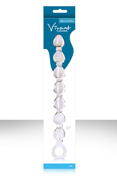 Анальная цепочка VIVANT прозрачная