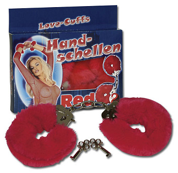 Наручники красного цвета