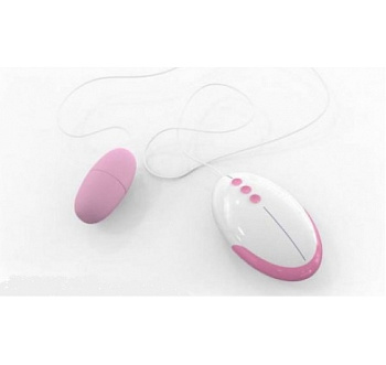 Виброяйцо Odeco с дистанционным управлением на проводе (розовый)