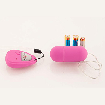 Виброяйцо с ДУ 7см фиолет.