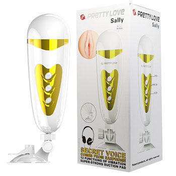 Мастурбатор с вибрацией 12 режимов с голосовым сопровождением