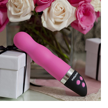 Розовый вибратор со светодиодами "DUO OBSESSIONS"