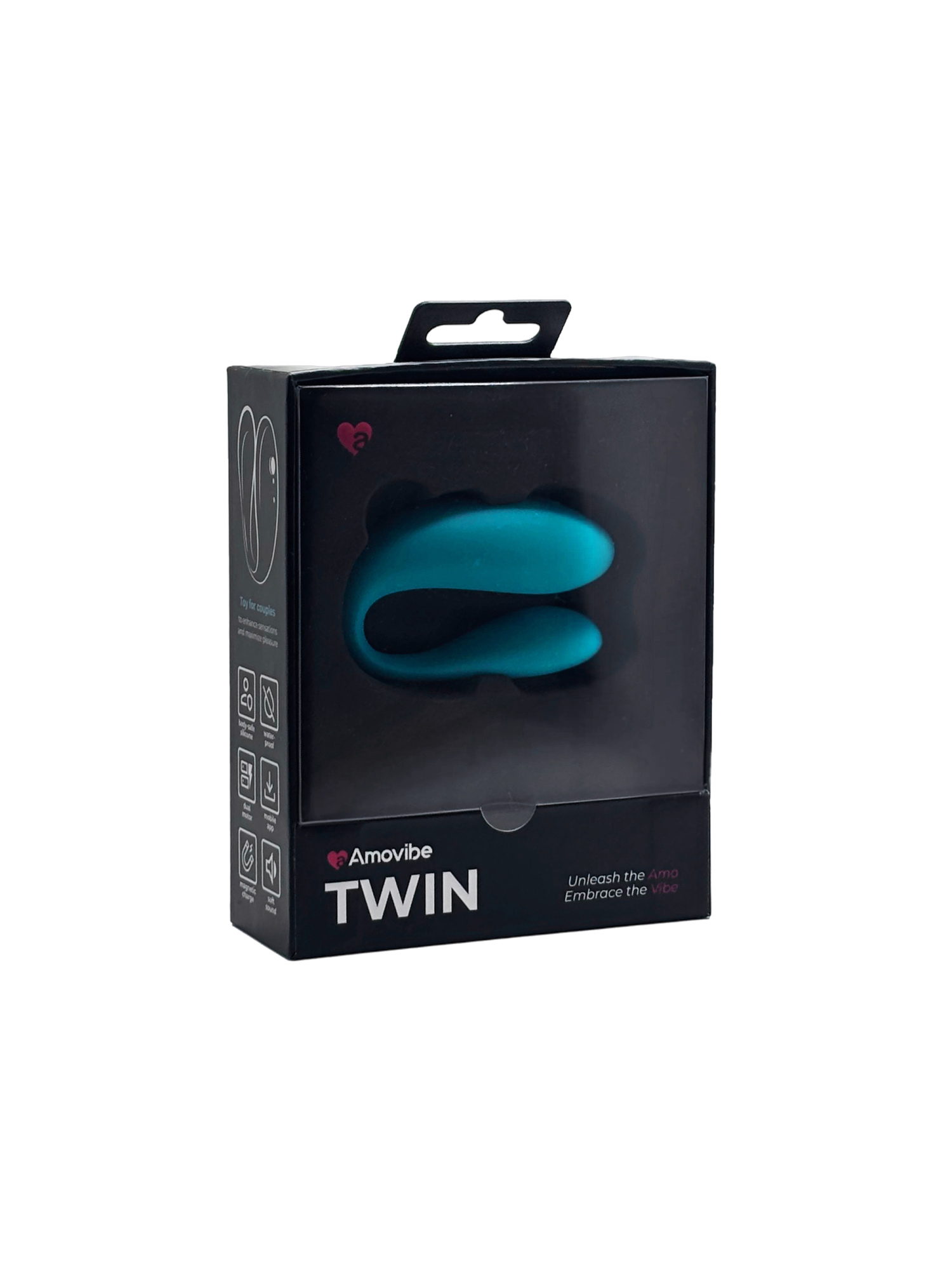 Вибромассажер для пар TWIN, Tiffany с приложением