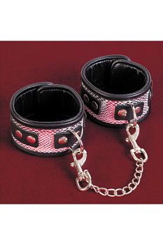 Оковы на ноги кожа серебрянный