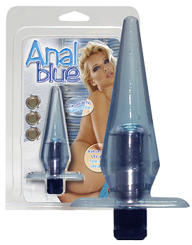 Анальная втулка с вибрацией Anal Blue