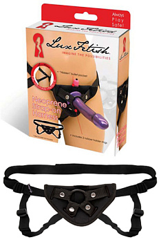 Черные гладкие трусики для страпона