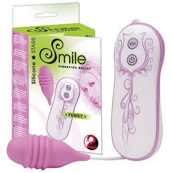 Мощное виброяйцо со стимулирующими канавками