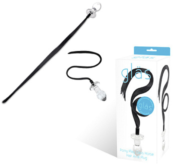 Плаг "PONY PLAY" из кристального стекла