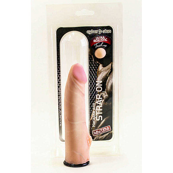 Насадка на страпон киберкожа в блистере 19 см х 4,5 см