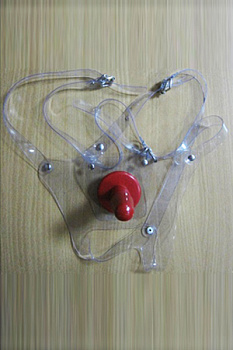 Трусики со штырьком прозрачные женские