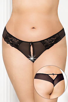 Трусы женские черные-XXL