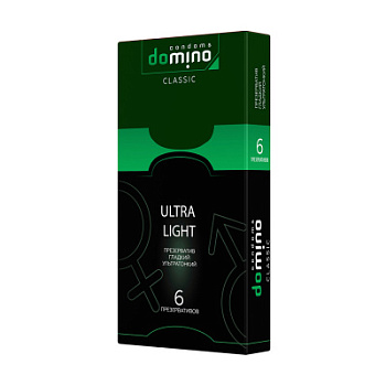 Презервативы DOMINO ультратонкие ULTRA LIGHT 6 шт