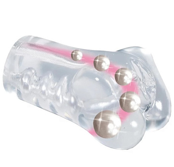 Вагина со стимулирующими бусинами 12,7 см