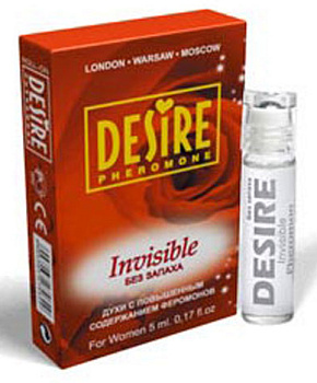 Духи "DESIRE Invisible" женские без запаха 5мл