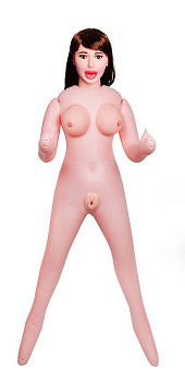 Надувная кукла с тремя отверстиями, вибрация 155 см 