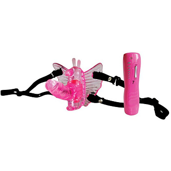 Вибратор бабочка «Butterfly Vibe» на ремешках